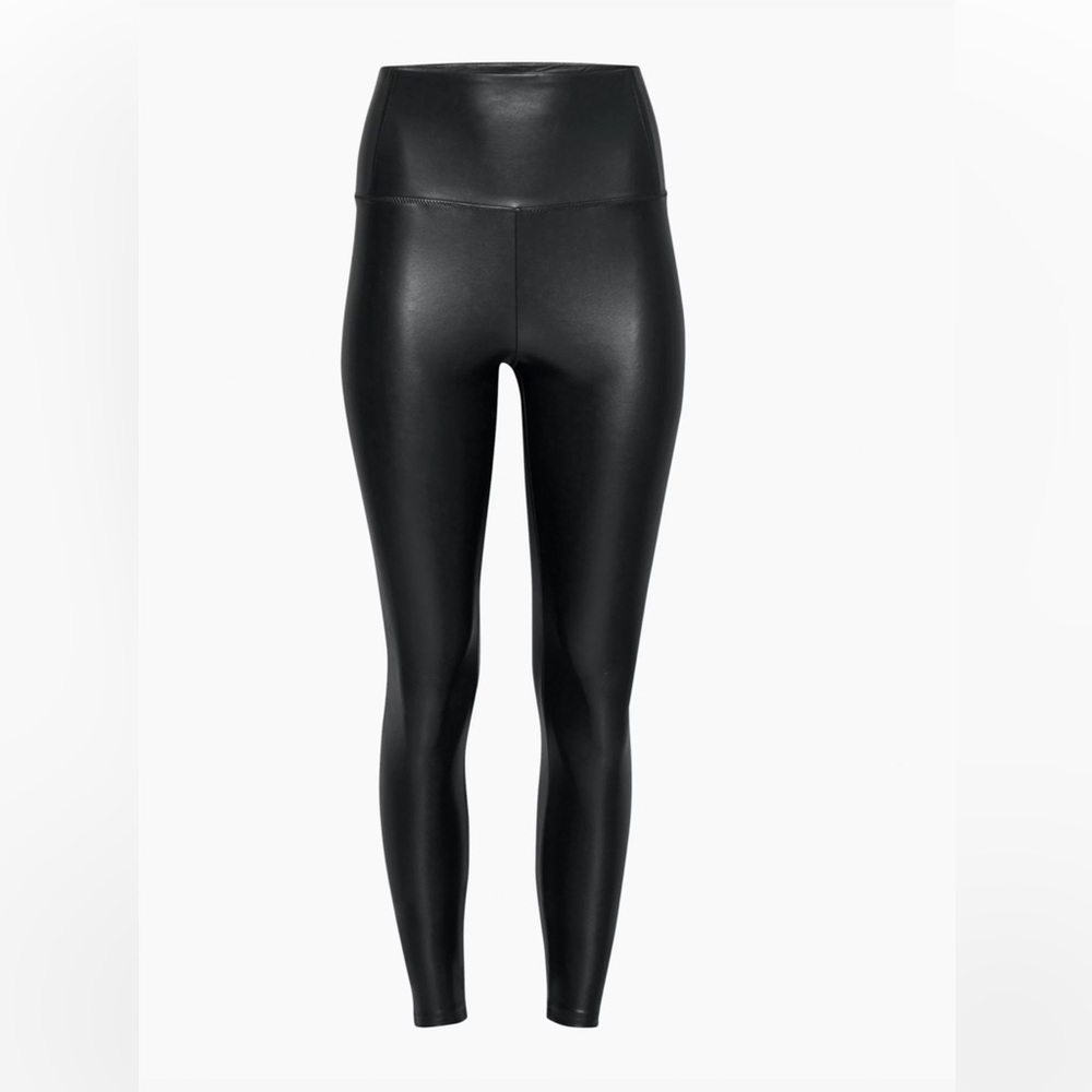Wilfred Free Legging Faux Vegan Leather Black Large High Rise Pant